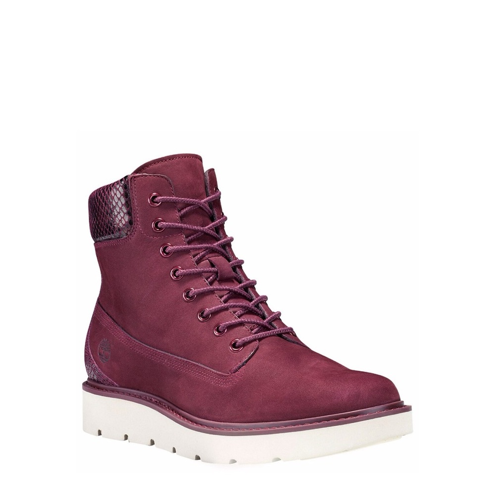 Timberland Women's Burgundy Lace-Up Boots